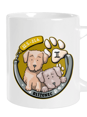 Psí horoskop: Blíženci veľký hrnček White