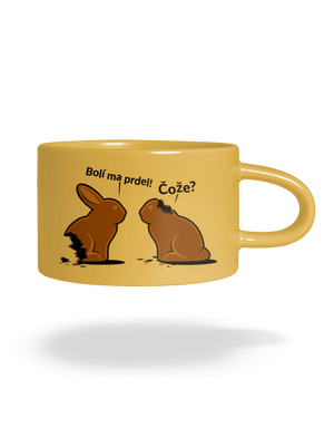 Bolí ma prdel hrnček makronka Yellow Macaron