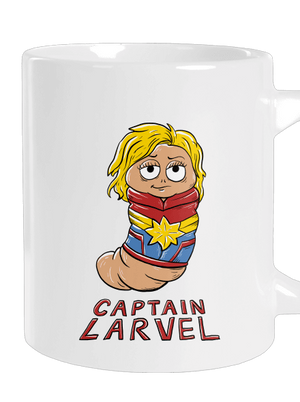 Captain Larvel veľký hrnček White