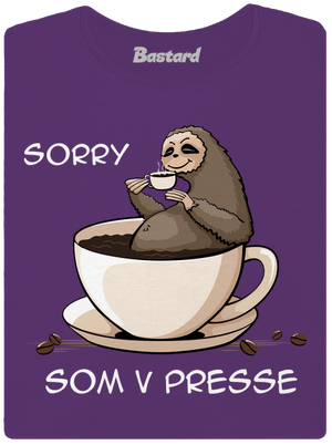 V presse dámske tričko prémium Purple