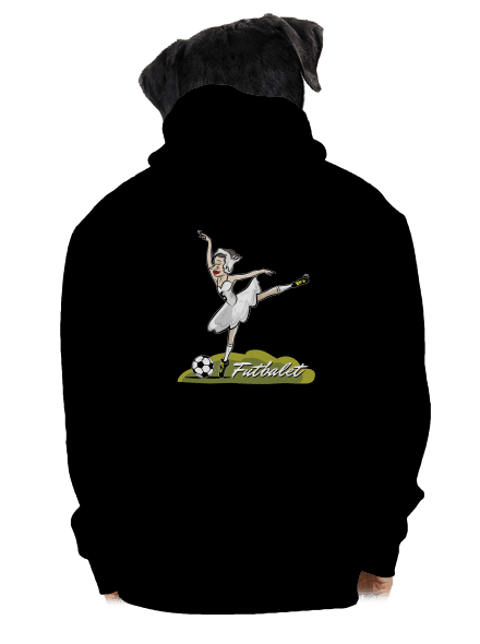 Futbalet pánska mikina na zips Black