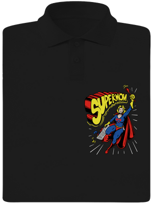 Supermom pánska polokošeľa Black