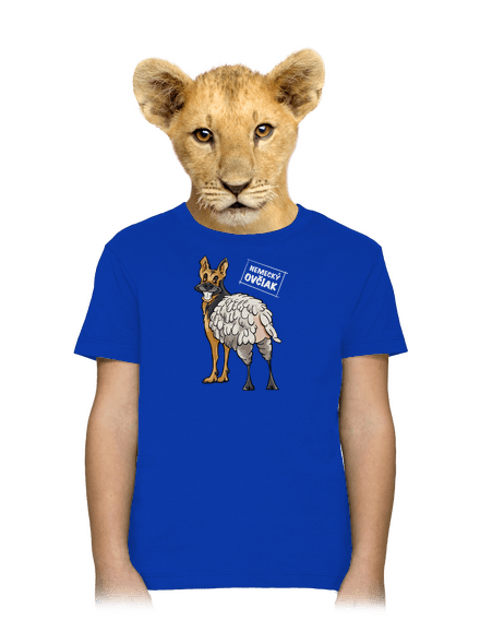 Nemecký ovčiak detské tričko Royal Blue
