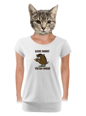 dámske tričko s lemom