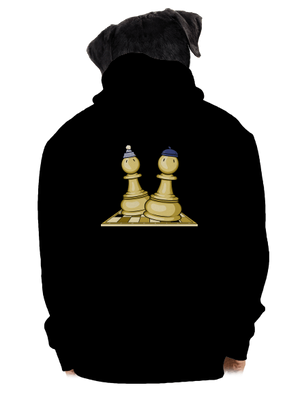 Šach a Mat pánska mikina na zips Black