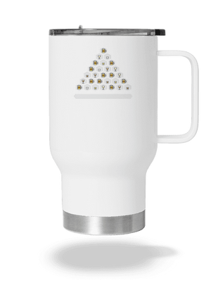 Obrázkový alko kvíz a fix termohrnček White