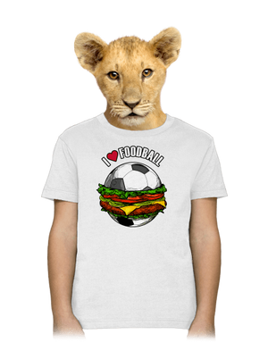 Foodball detské tričko White