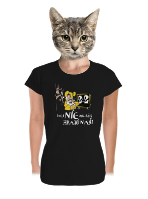 Hrajú naši dámske tričko prémium Black