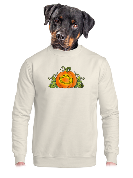Strašidelný Halloween unisex mikina bez kapucne Off White