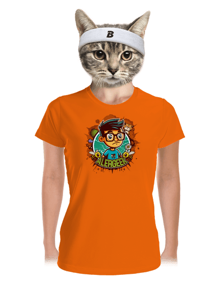 Alergeek dámske športové tričko Neon Orange
