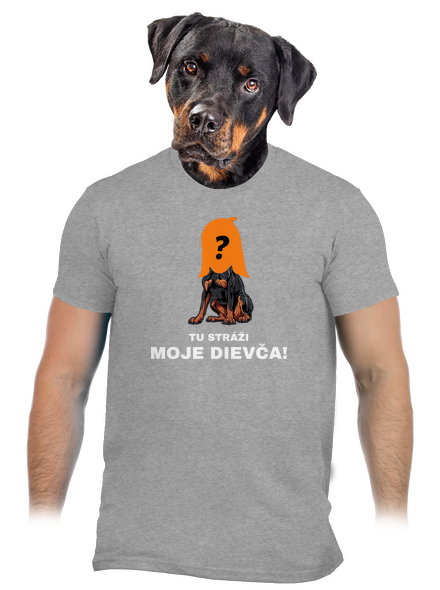 Tu strážim ja pánske tričko Sport Grey