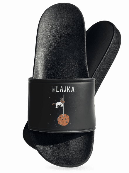 Vlajka šľapky Black