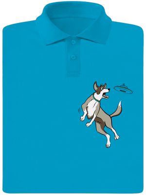 Lietajúci tanier pánska polokošeľa Blue Atol