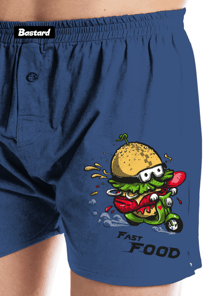 Fast Food pánske trenky Blue