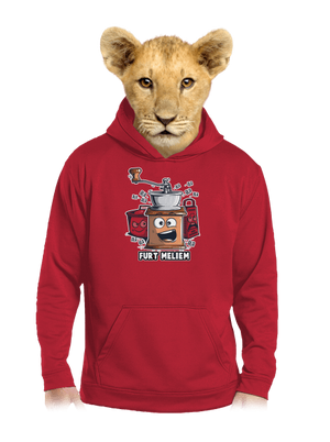 Mlynček detská mikina klokanka Fire Red