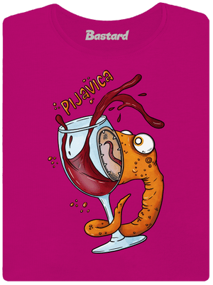 Pijavica dámske tričko Fuchsia Red