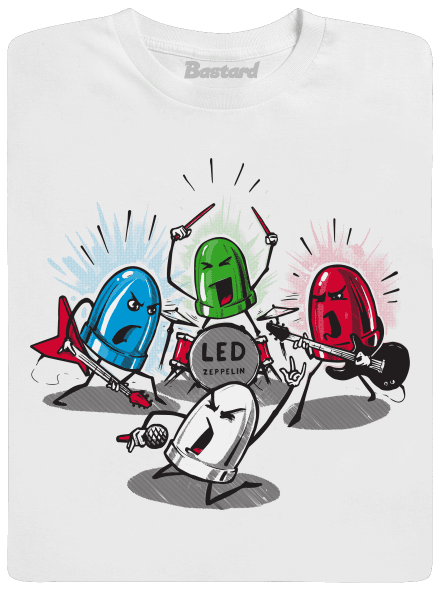 Led Zeppelin pánske dlhý rukáv White
