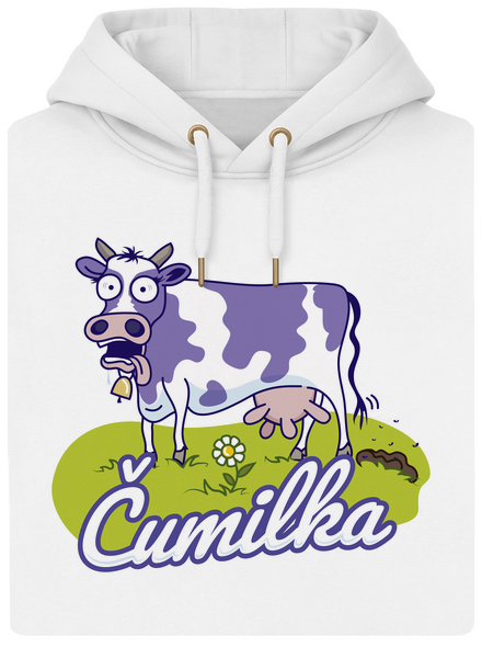 Čumilka unisex mikina premium Snowwhite