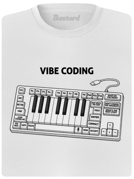 Vibe coding dámske športové tričko White