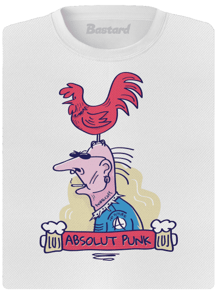 Absolut Punk dámske športové tričko White
