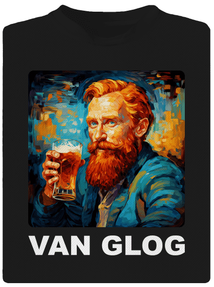 Van Glog pánske športové tričko Black