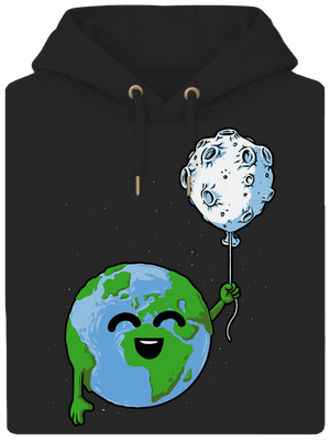 Balónik unisex mikina premium Dark Black