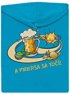 A predsa sa točí! dámska mikina na zips Blue Atol
