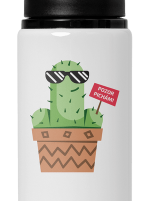 Pozor pichám flaša na vodu White