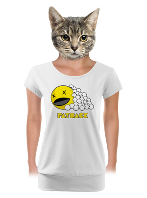 Payback dámske tričko s lemom White