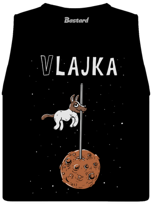 Vlajka dámske tielko voľné Black