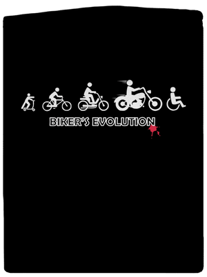 Biker’s Evolution pánska mikina na zips Black