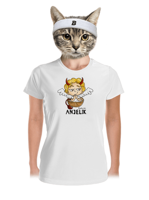 Anjelik dámske športové tričko White