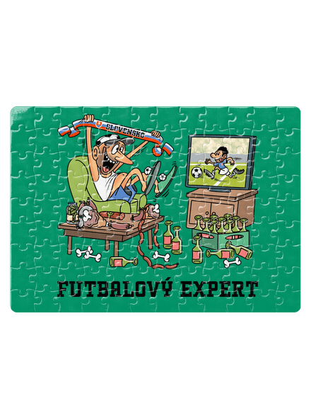 Futbalový expert puzzle White