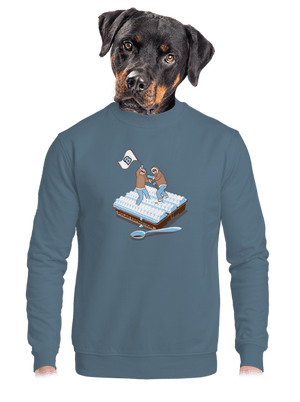 unisex mikina bez kapucne