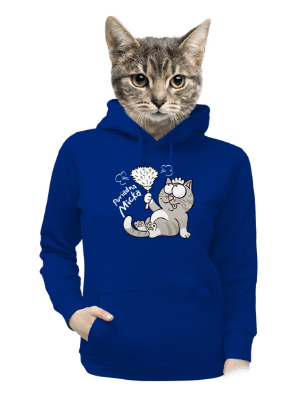 Macko a Micka dámska mikina klokanka Royal Blue Mal