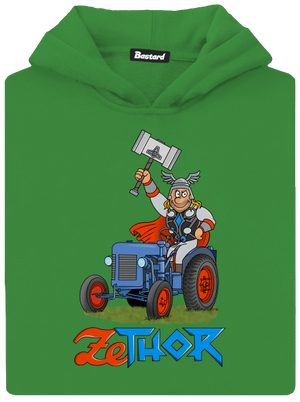 ZeThor detská mikina klokanka Kelly Green AWD