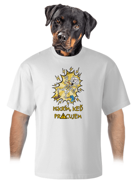 Iskrím unisex tričko oversized White