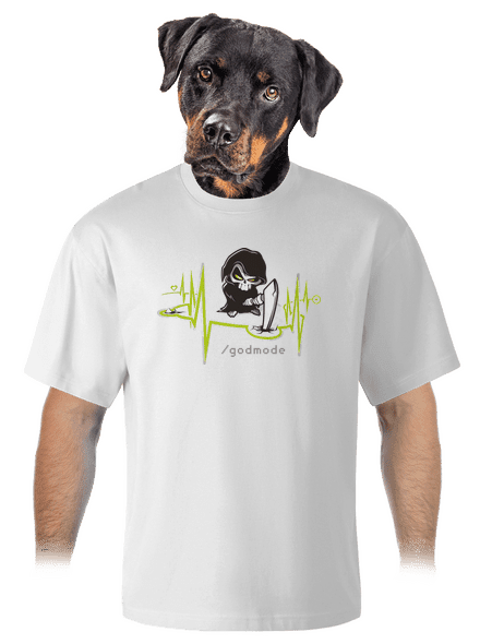 Boží zásah unisex tričko oversized White