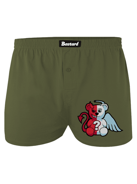 Anjel vs. diabol pánske trenky Khaki