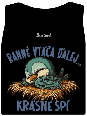 Ranné vtáča spí dámske tielko klasické Black