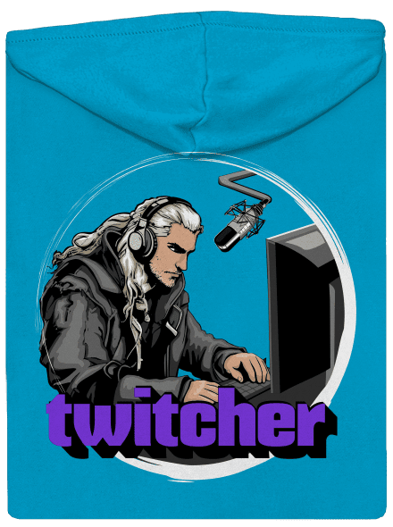 Twitcher dámska mikina na zips Blue Atol