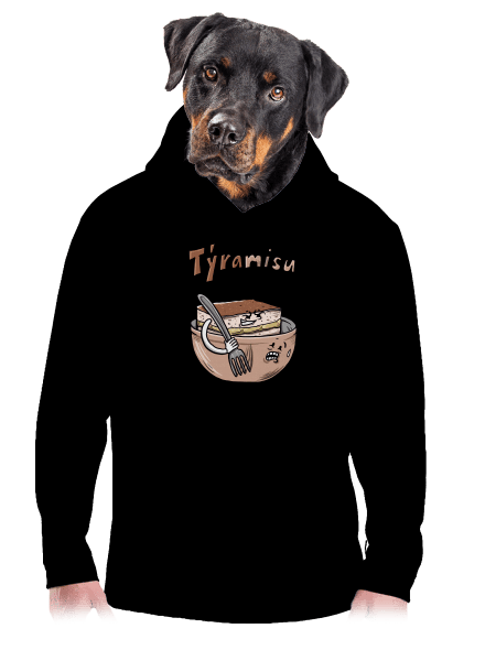 Týramisu pánska mikina klokanka Black