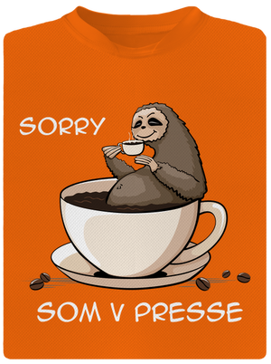 V presse pánske športové tričko Neon Orange