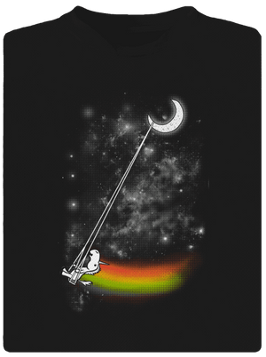 Unicorn Universe pánske športové tričko Black