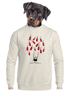 unisex mikina bez kapucne