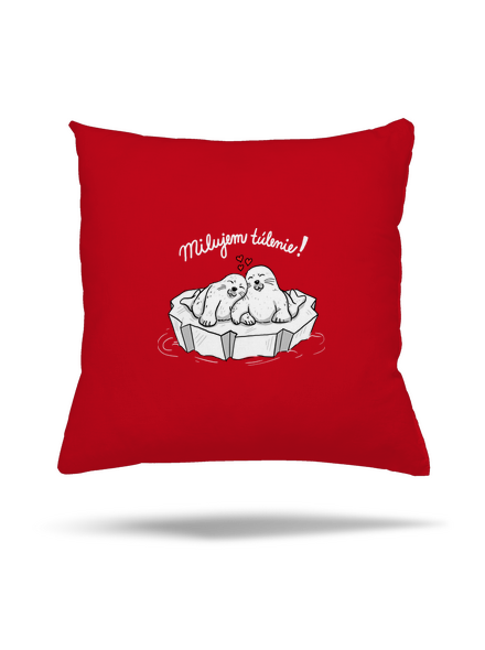 Milujem túlenie vankúš Red