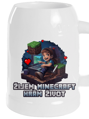 Žijem Minecraft polliter White