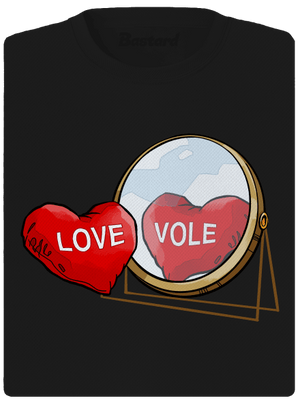 Love vole dámske športové tričko Black