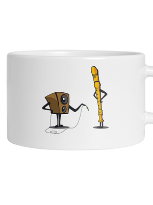 Plug-in jack hrnček makronka White