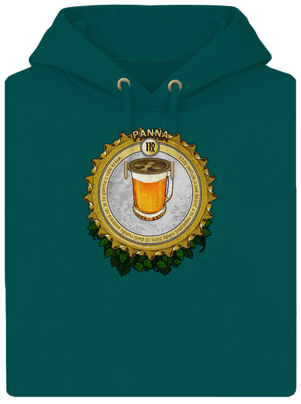 Pivný horoskop: Panna unisex mikina premium Emerald Green